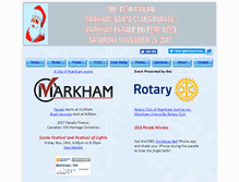 Tablet Screenshot of markhamsantaclausparade.com